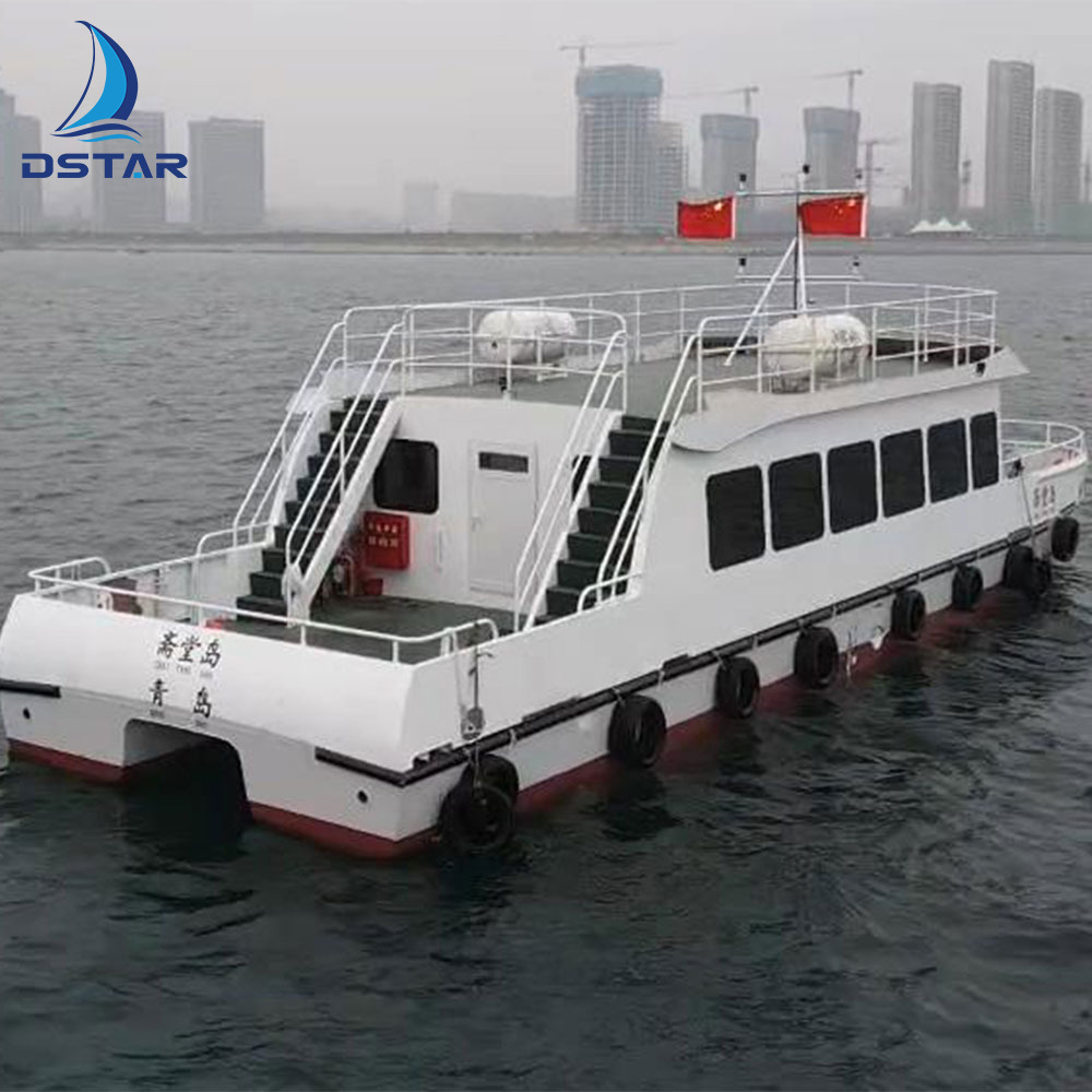 Aluminum Passenger Catamaran Boat Operating Offshore